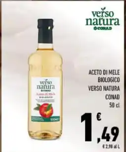 Spazio Conad Aceto di mele biologico verso natura conad offerta