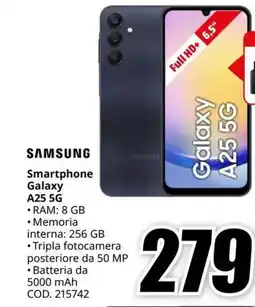 MediaWorld SAMSUNG Smartphone Galaxy A25 5G offerta