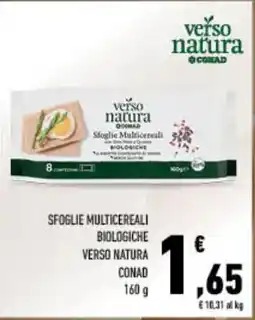 Spazio Conad Sfoglie multicereali biologiche verso natura conad offerta