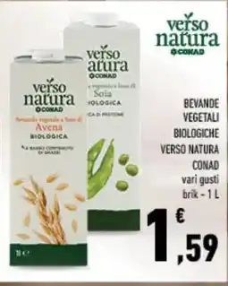 Spazio Conad Bevande vegetali biologiche verso natura conad vari gusti brik - offerta