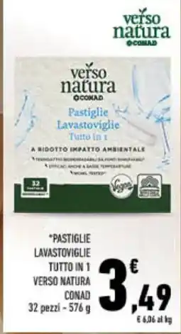 Spazio Conad Pastiglie lavastoviglie tutto in 1 verso natura conad 32 pezzi - offerta