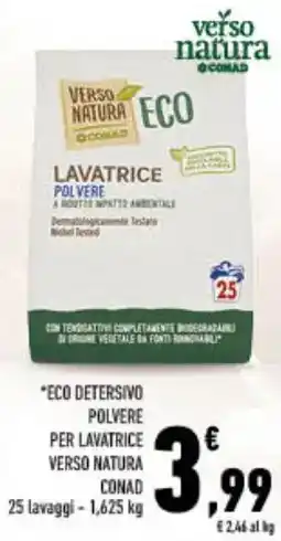 Spazio Conad Eco detersivo polvere per lavatrice verso natura conad 25 lavaggi - offerta