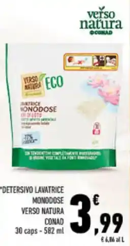 Spazio Conad Detersivo lavatrice monodose verso natura conad 30 caps - offerta