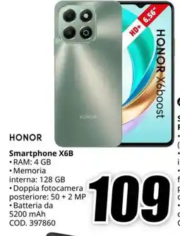 MediaWorld HONOR Smartphone X6B offerta