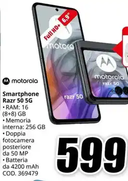 MediaWorld motorola Smartphone Razr 50 5G offerta