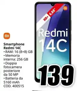 MediaWorld Smartphone Redmi 14C offerta