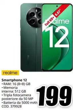 MediaWorld realme Smartphone 12 offerta