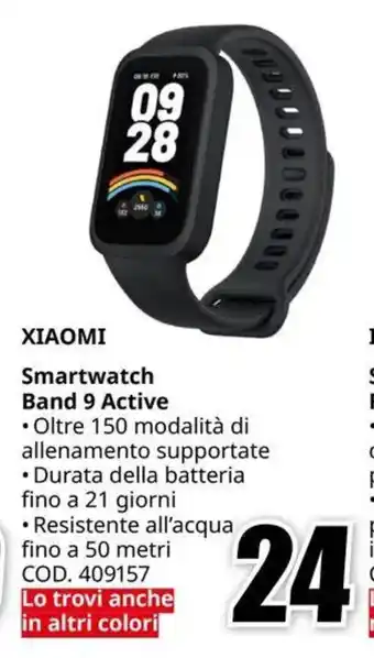 MediaWorld XIAOMI Smartwatch Band 9 Active offerta