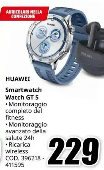 MediaWorld HUAWEI Smartwatch Watch GT 5 offerta