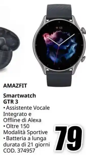 MediaWorld AMAZFIT Smartwatch GTR 3 offerta