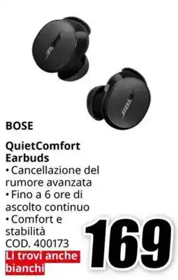 MediaWorld BOSE QuietComfort Earbuds offerta