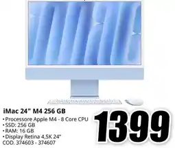 MediaWorld iMac 24" M4 256 GB offerta