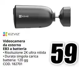 MediaWorld EZVIZ Videocamera da esterno EB3 a batteria offerta