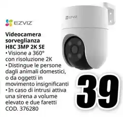 MediaWorld EZVIZ Videocamera sorveglianza H8C 3MP 2K SE offerta