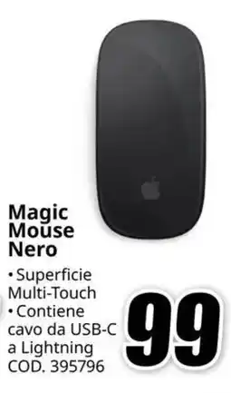 MediaWorld Magic Mouse Nero offerta