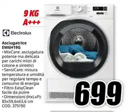 MediaWorld Electrolux Asciugatrice EW6H19G offerta