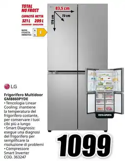 MediaWorld LG Frigorifero Multidoor GMB860PYDE offerta