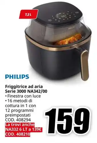 MediaWorld PHILIPS Friggitrice ad aria Serie 3000 NA342/00 offerta