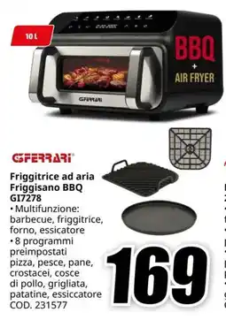 MediaWorld GFERRARI Friggitrice ad aria Friggisano BBQ GI7278 offerta