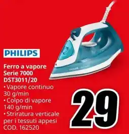 MediaWorld PHILIPS Ferro a vapore Serie 7000 DST3011/20 offerta