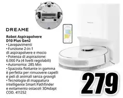 MediaWorld DREAME Robot Aspirapolvere D10 Plus Gen2 offerta