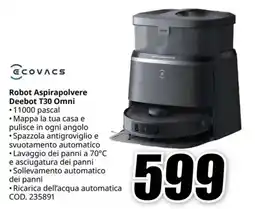 MediaWorld GCOVACS Robot Aspirapolvere Deebot T30 Omni offerta