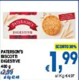 DEM Paterson's biscotti digestive offerta