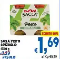 DEM Sacla' pesto senz'aglio offerta