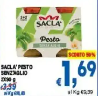 DEM Sacla' pesto senz'aglio offerta