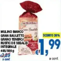 DEM Mulino bianco gran bauletto grano tenero rustico e segale/ integrale offerta