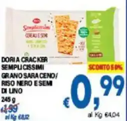 DEM Doria cracker semplicissimi grano saracend/ riso nero esem di lino offerta