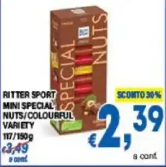 DEM Ritter sport mini special nuts/colourful variety offerta