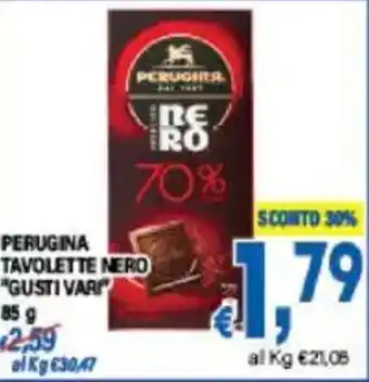 DEM Perugina tavolette nero "gusti vari offerta