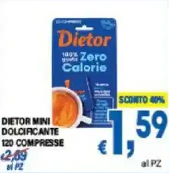 DEM Dietor mini dolcificante 120 compresse offerta