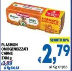 DEM Plasmon omogeneizzati carne offerta