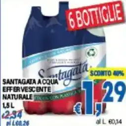 DEM Santagata acqua effervescente naturale offerta