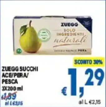 DEM Zuegg succhi ace/pera/ pesca offerta