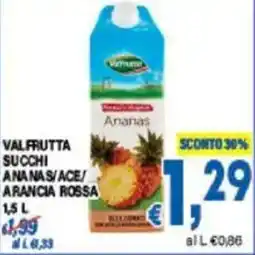 DEM Valfrutta succhi ananas/ace/ arancia rossa offerta