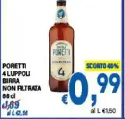 DEM Poretti 4 luppoli birra non filtrata offerta