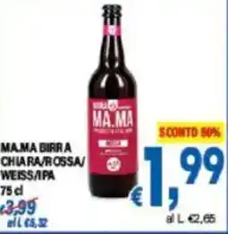 DEM Mama birra chiara/rossa weissapa offerta