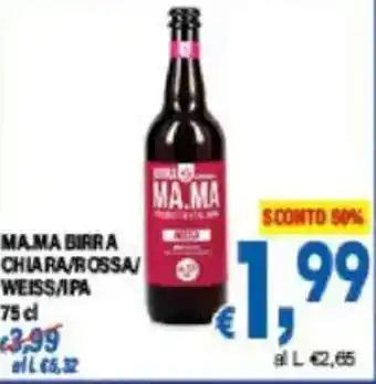 DEM Mama birra chiara/rossa weissapa offerta