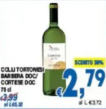 DEM Colli tortonesi barbera doc/ cortese doc offerta