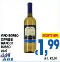 DEM Vino borgo cipressi bianco rosso offerta