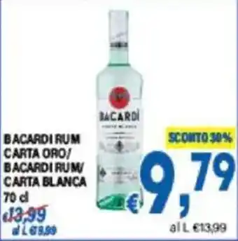 DEM Bacardi rum carta oro/ bacardi rum carta blanca offerta