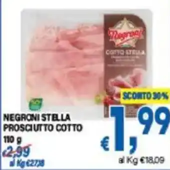 DEM Negroni stella prosciutto cotto offerta