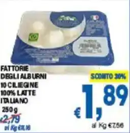 DEM Fattorie degli alburni 10 ciliegine 100% latte italiano offerta