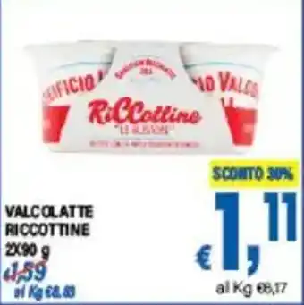 DEM Valcolatte riccottine offerta