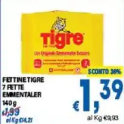 DEM Fettine tigre 7 fette emmentaler offerta