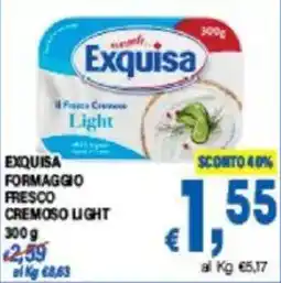 DEM Exquisa formaggio fresco cremoso light offerta