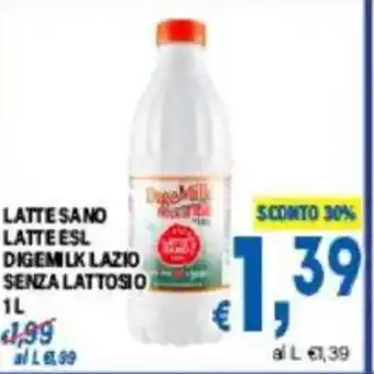 DEM Latte esl digemilk lazio senza lattosio offerta